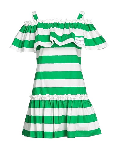 DOLCE&GABBANA ミニワンピース・ドレス グリーン コットン 100%