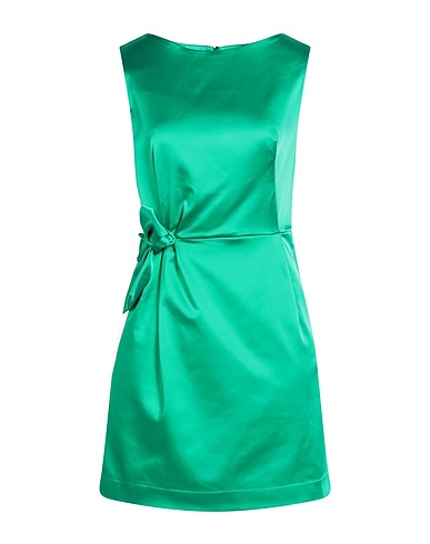 P.A.R.O.S.H. Short dress Emerald green 48% Acetate, 45% Polyamide, 7% Elastane
