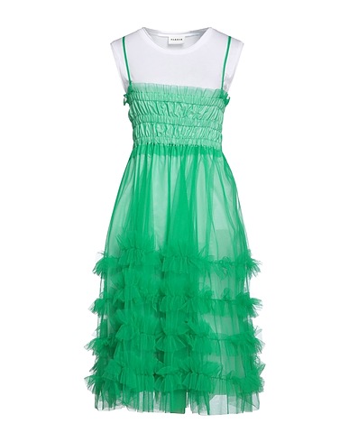 P.A.R.O.S.H. Midi dress Green 100% Polyamide, Cotton