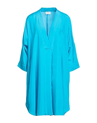 P.A.R.O.S.H. Short dress Turquoise 100% Silk