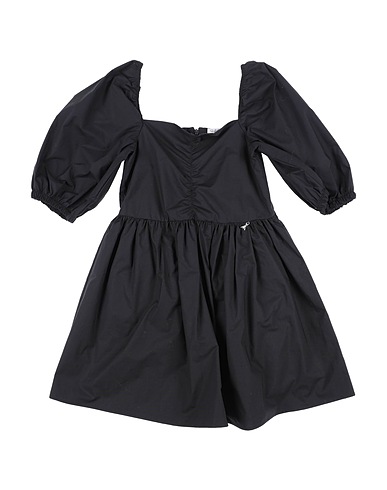 PATRIZIA PEPE Elegantes Kleid Schwarz 97% Baumwolle, 3% Elastan