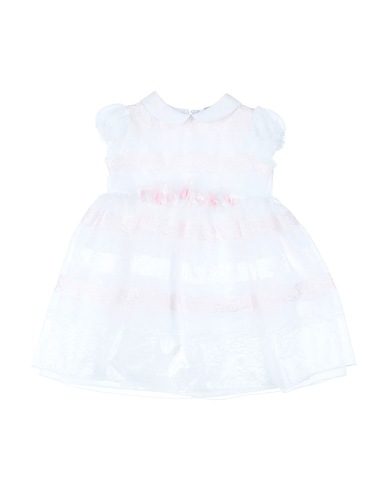 SIMONETTA TINY Vestido para bebé  White 55% Polyester, 40% Acetate, 5% Cotton
