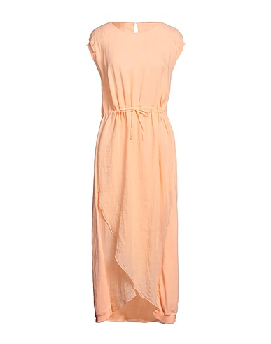 EUROPEAN CULTURE Robe mi-longue Abricot 86% Rayonne, 13% Coton, 1% Lycra®