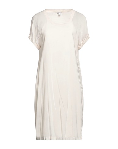 EUROPEAN CULTURE Midi dress White 96% Viscose, 4% Rubber