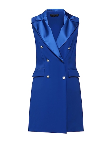 FRANKIE MORELLO Blazer dress Bright blue 100% Polyester