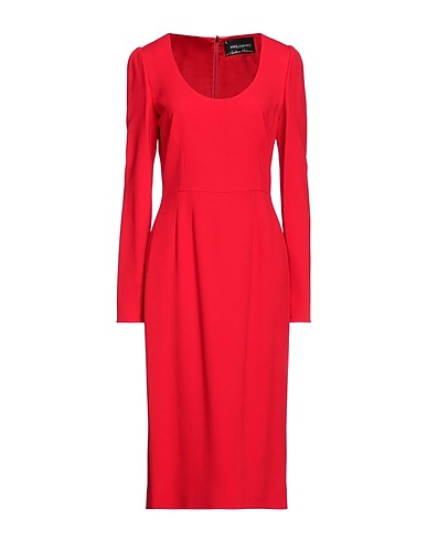 DOLCE&GABBANA Midi dress Red 51% Viscose, 46% Acetate, 3% Elastane