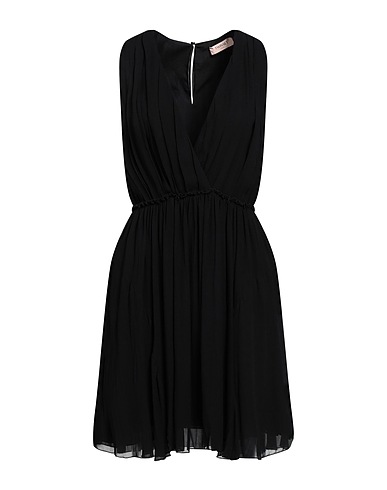 TWINSET Pleated dress Black 100% Viscose