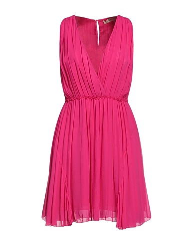 TWINSET Pleated dress Fuchsia 100% Viscose