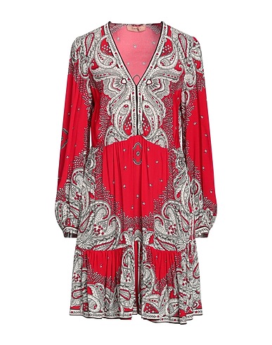 TWINSET Short dress Red 100% Viscose