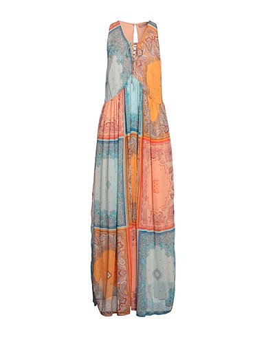 TWINSET Long dress Apricot 100% Polyester