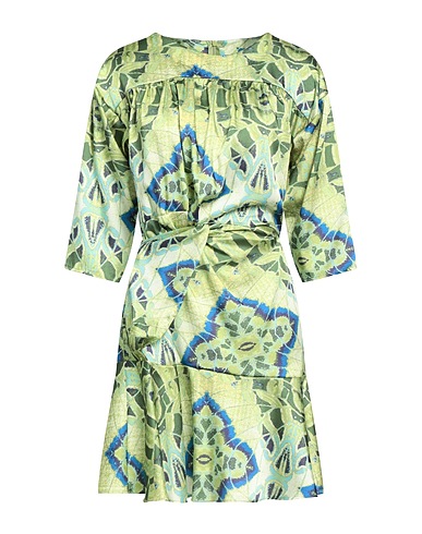 NO-NÀ Kurzes Kleid Säuregrün 100% Polyester