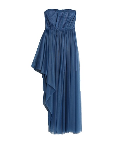 SISTE'S Short dress Slate blue 60% Polyester, 37% Cotton, 3% Elastane