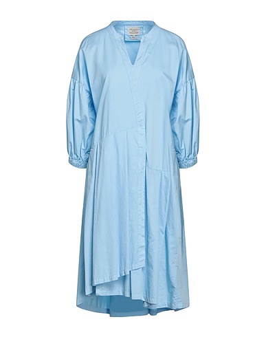 ALESSIA SANTI Midi dress Sky blue 100% Cotton