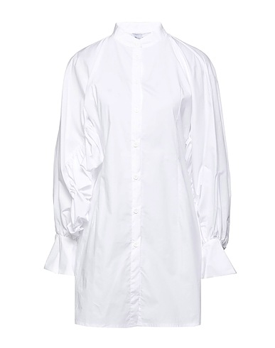 WEILI ZHENG Vestito chemisier Bianco 100% Cotone