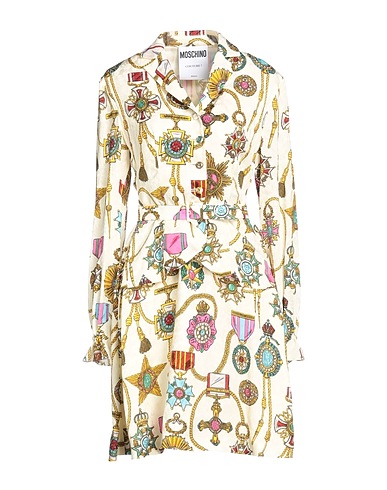 MOSCHINO Shirt dress COUTURE Pastel yellow 60% Acetate, 40% Cupro