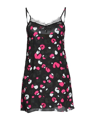 DUNDAS Short dress Black 100% Viscose, Polyamide