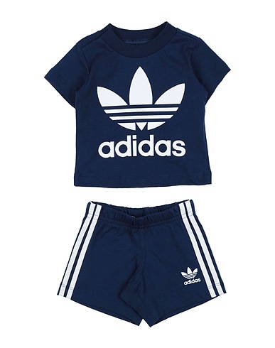 ADIDAS ORIGINALS Baby co-ord  SHORT TEE SET
 Midnight blue 100% Cotton