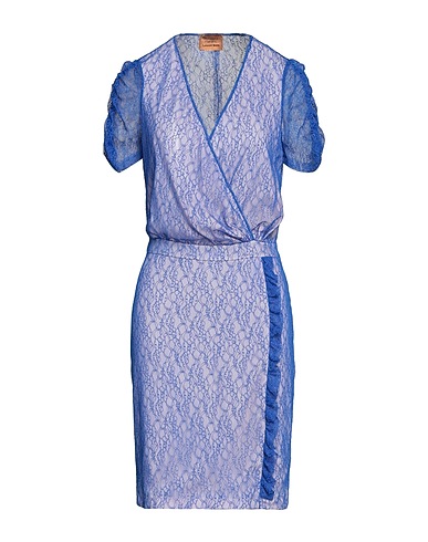 ALESSIA SANTI Short dress Blue 70% Viscose, 30% Polyamide