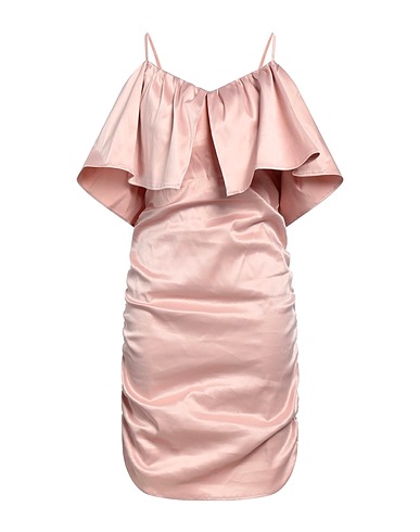 HAVEONE Short dress Light pink 60% Polyester, 37% Cotton, 3% Elastane