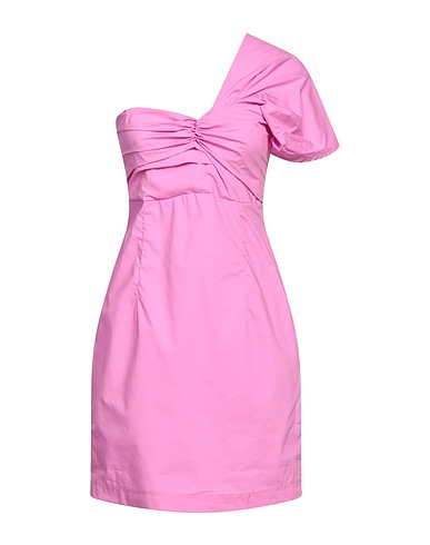HAVEONE One-shoulder dress Pink 100% Cotton