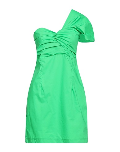 HAVEONE Kurzes Kleid Säuregrün 100% Baumwolle