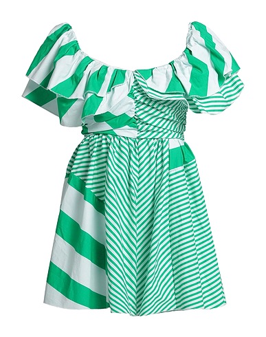 HAVEONE Vestito corto Verde 100% Cotone