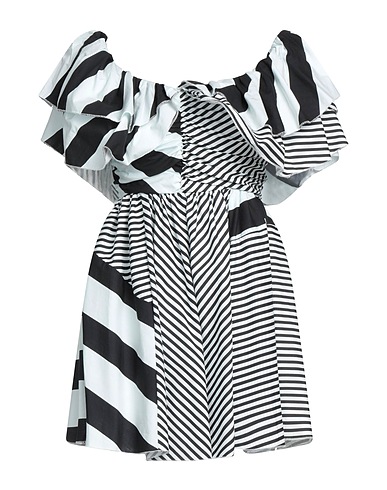 HAVEONE Vestito corto Nero 100% Cotone