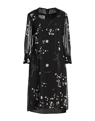 ELISA CAVALETTI by DANIELA DALLAVALLE Short dress Black 100% Polyester, Viscose, Elastane, Polyamide