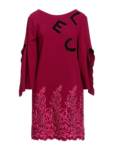 ELISA CAVALETTI by DANIELA DALLAVALLE Short dress Garnet 63% Polyester, 32% Rayon, 5% Elastane