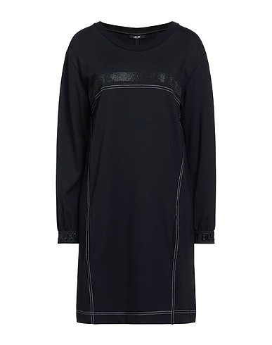 LIU •JO Short dress Black 60% Viscose, 35% Polyamide, 5% Elastane, Cotton
