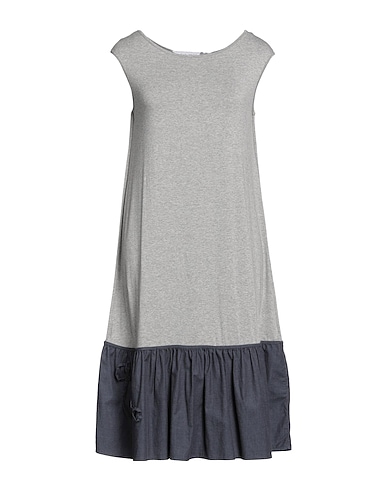 ELISA CAVALETTI by DANIELA DALLAVALLE Midi dress Grey 95% Viscose, 5% Elastane, Cotton