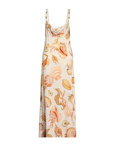 CLIPS Robe d’été Beige 90% Viscose, 10% Élasthanne