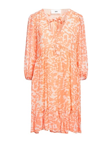 SOLOTRE Short dress Orange 100% Viscose