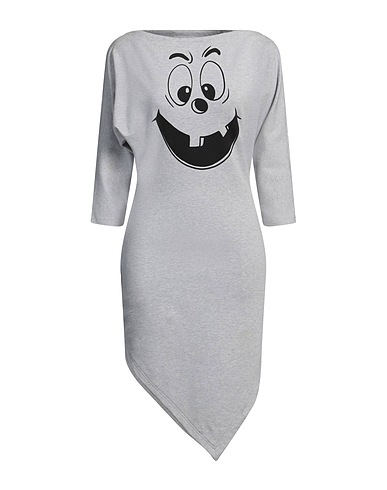 MOSCHINO Short dress Light grey 97% Cotton, 3% Elastane