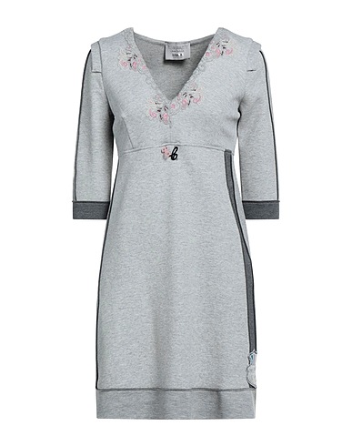 ELISA CAVALETTI by DANIELA DALLAVALLE Short dress Grey 55% Viscose, 42% Polyester, 3% Elastane, Cotton, Polyurethane
