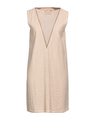 TRUSSARDI Short dress Beige 97% Viscose, 3% Polyamide, Polyester