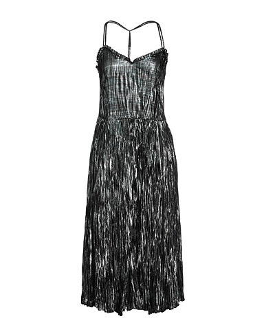 TRUSSARDI Midi dress Emerald green 72% Polyester, 28% Metallic fiber