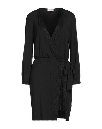 LIU •JO Short dress Black 95% Viscose, 5% Elastane, Polyamide