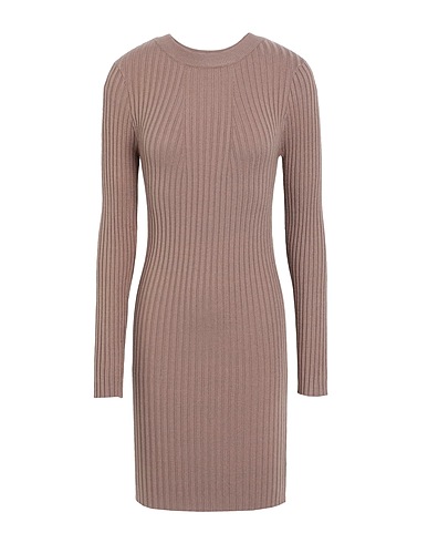 PIECES Vestito corto Khaki 50% Viscosa EcoVero™, 28% Poliestere, 22% Nylon