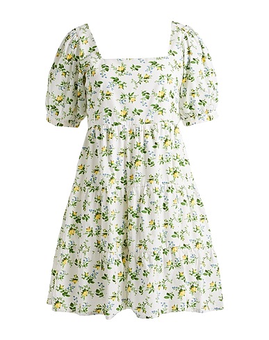 FAITHFULL Short dress White 100% Cotton