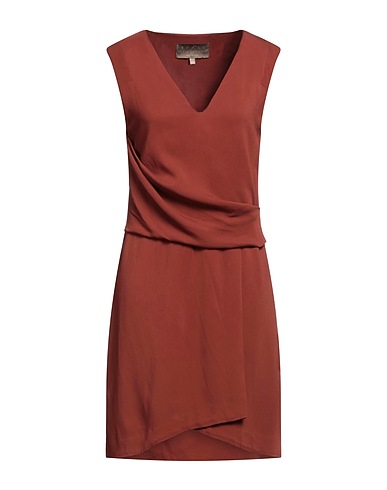 SHALASH for SPACE STYLE CONCEPT Short dress Brown 96% Viscose, 4% Elastane
