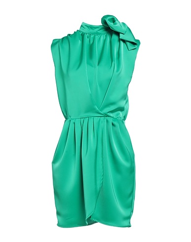 ACTUALEE Short dress Emerald green 100% Polyester