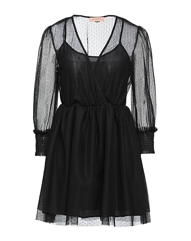 TWINSET Short dress Black 100% Polyester