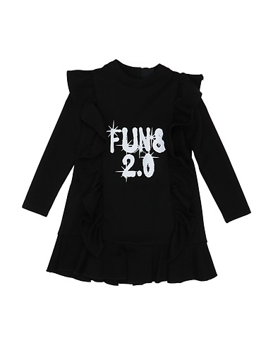 FUN & FUN Vestido para bebé  Black 62% Viscose, 33% Polyamide, 5% Elastane