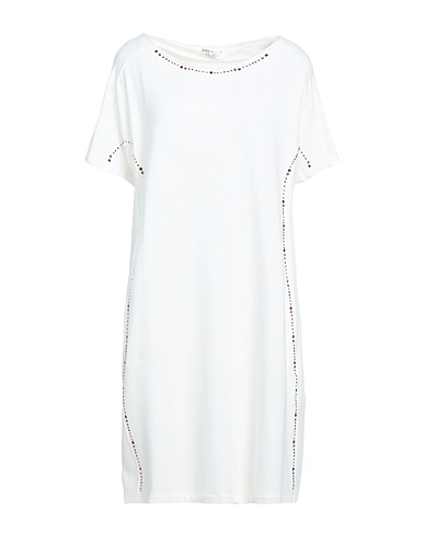 EAN 13 Short dress White 94% Viscose, 6% Elastane