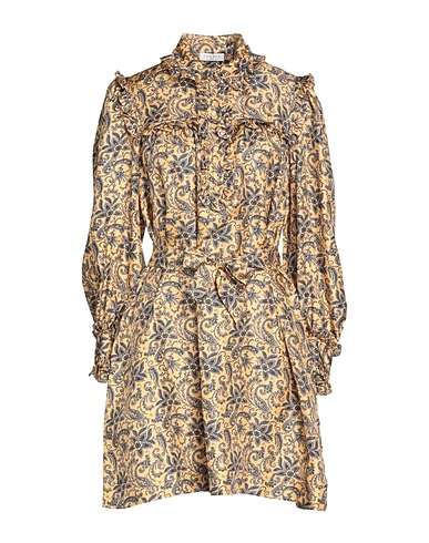 SANDRO Shirt dress Sand 100% Silk