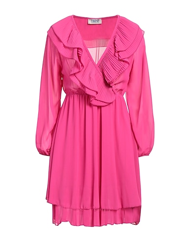 TSD12 Short dress Garnet 100% Polyester