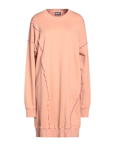 DIESEL Sequin dress Blush 100% Cotton, Elastane