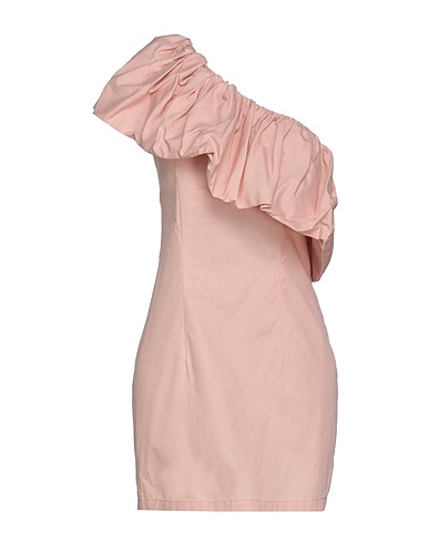 VICOLO Robe asymétrique Rose clair 100% Coton