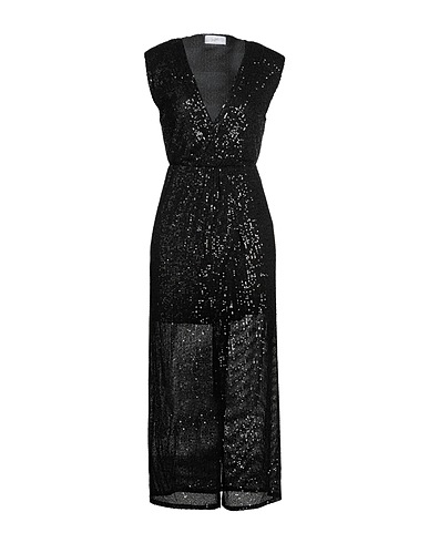 SOALLURE Long dress Black 100% Polyester